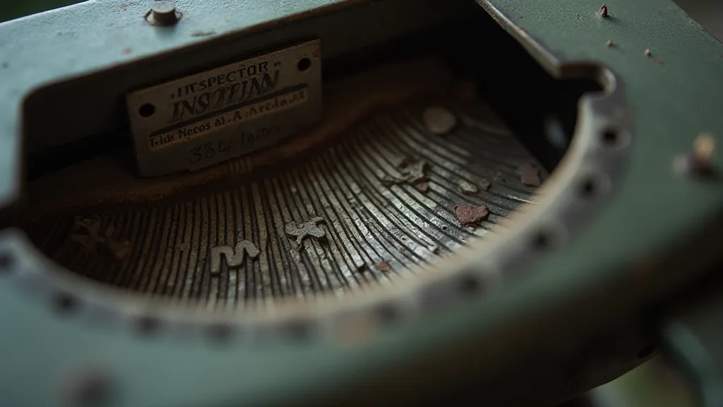 Markings inside a typewriter carriage