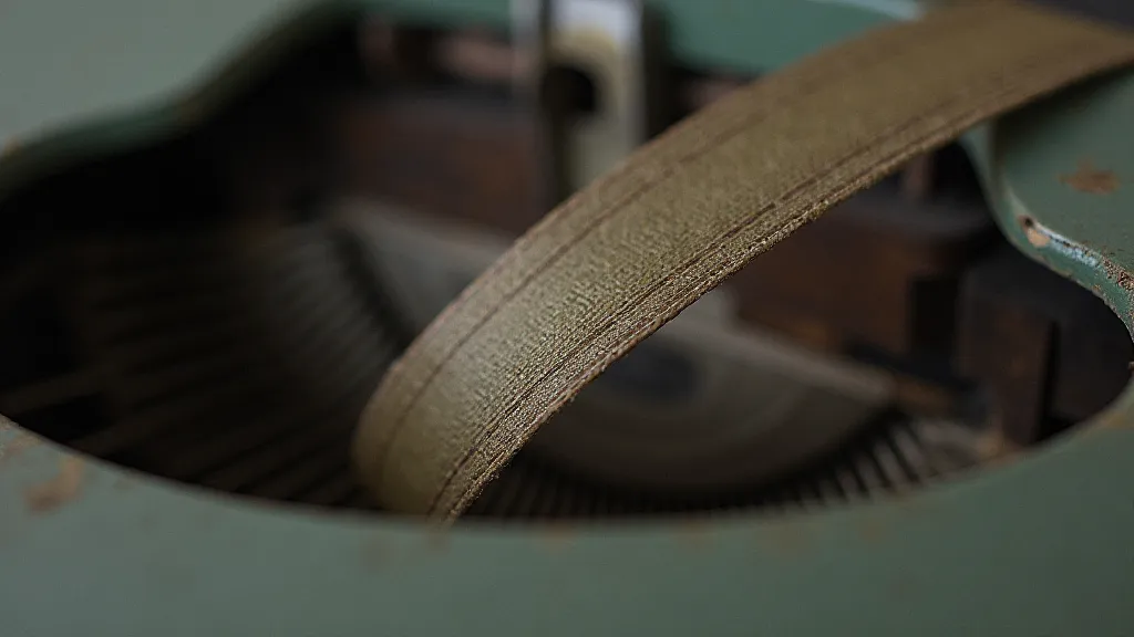 Degraded typewriter ribbon