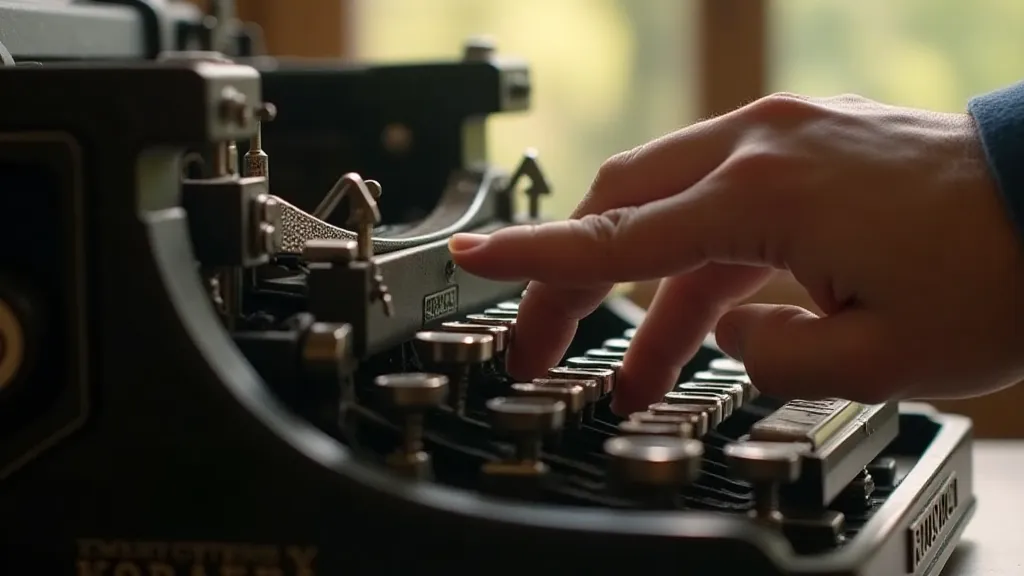 Remington No. 7 Typewriter Detail