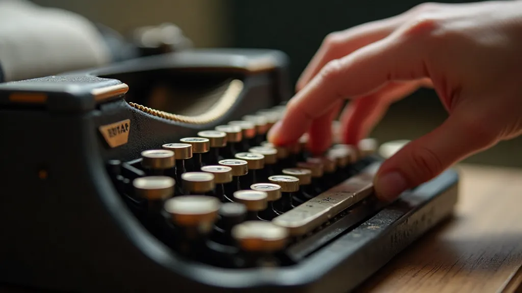 Restored antique typewriter