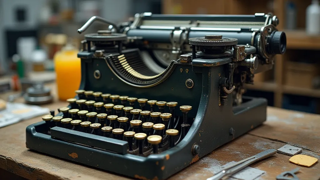Disassembled Royal typewriter