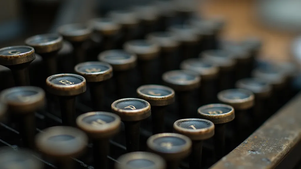 Antique Underwood typewriter keyboard