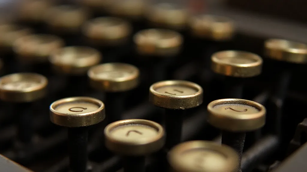 Underwood No. 5 typewriter keys