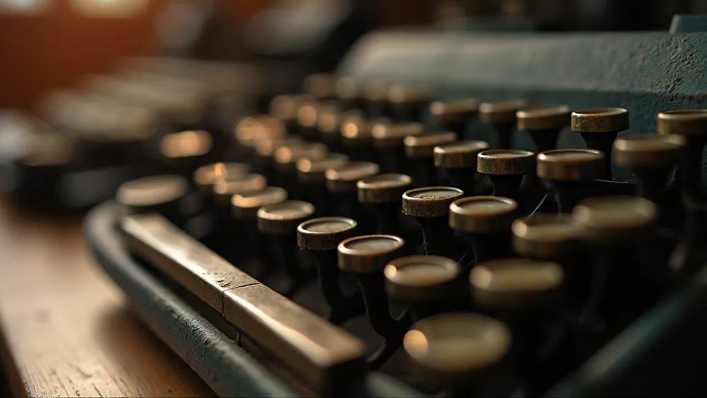 Vintage Underwood typewriter keys